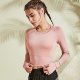 Women's Yoga Top Thumbhole Solid Color White Black Pink Blue Elastane Running Fitness Gym Workout Tee / T-shirt Long Sleeve Sport Activewear Breathable Quick Dry Comfortable Stretchy