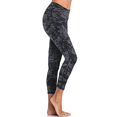 Women's yoga capris running pants workout leggings black carbon xxl